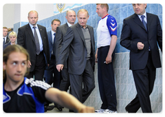 Prime Minister Vladimir Putin visiting Moscow Olympic Reserve School No. 2|7 may, 2009|16:22