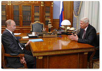 Prime Minister Vladimir Putin held a meeting with head of the Federal Agency for Tourism Anatoly Yarochkin