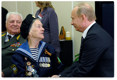 В.В.Путин встретился с ветеранами Великой Отечественной войны
