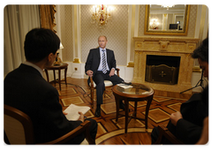 Prime Minister Vladimir Putin’s interview to Japan’s Kyodo Tsushin News Agency, the NHK Japan Broadcasting Corporation, and the Nihon Keizai Shimbun newspaper (The Nikkei)|8 may, 2009|12:22