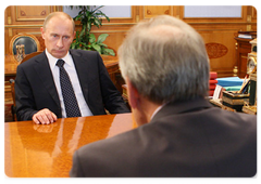 Prime Minister Vladimir Putin meeting with Tatar President Mintimer Shaimiev|11 june, 2009|17:31