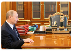 Prime Minister Vladimir Putin meeting with Tatar President Mintimer Shaimiev|11 june, 2009|17:31