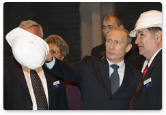 В.В.Путин посетил ОАО «Ижорские заводы»