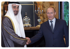 Prime Minister Vladimir Putin with Mohammed bin Zayed Al Nahyan, the Crown Prince of Abu Dhabi|23 june, 2009|11:18