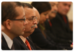 Venezuelan Vice President Ramon Carrizalez during talks with Russian Prime Minister Vladimir Putin|23 june, 2009|15:55