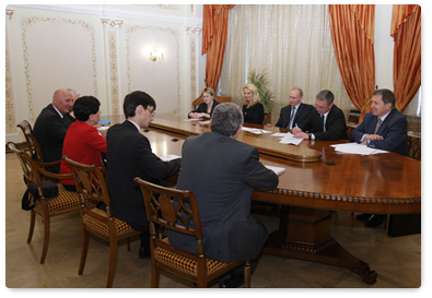 В.В.Путин встретился с Генеральным директором Всемирной организации здравоохранения Маргарет Чен