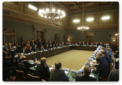 Prime Minister Vladimir Putin addressed representatives of the business community from Russia and Finland