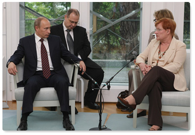 В.В.Путин встретился с Президентом Финляндии Т.Халонен