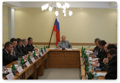 Vladimir Putin conducted a meeting on the situation at the plants in Pikalyovo, Boksitogorsk District, Leningrad Region