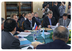 Prime Minister Vladimir Putin addressing a meeting of the Supreme Body of the Customs Union of Russia, Belarus and Kazakhstan held at the level of the heads of government|9 june, 2009|12:30