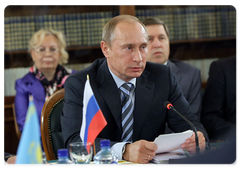 Prime Minister Vladimir Putin addressing a meeting of the Supreme Body of the Customs Union of Russia, Belarus and Kazakhstan held at the level of the heads of government|9 june, 2009|12:30