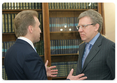 First Deputy Prime Minister Igor Shuvalov and Deputy Prime Minister and Finance Minister Alexei Kudrin at a meeting of the Supreme Body of the Customs Union of Russia, Belarus and Kazakhstan held at the level of the heads of government|9 june, 2009|12:30