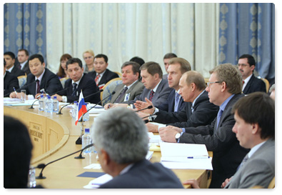 Prime Minister Vladimir Putin addressed a meeting of the Eurasec Interstate Council