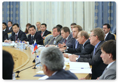 Prime Minister Vladimir Putin addressed a meeting of the Eurasec Interstate Council