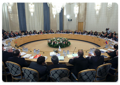 Prime Minister Vladimir Putin speaking at the Eurasec Interstate Council|9 june, 2009|17:13