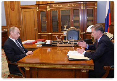 Prime Minister Vladimir Putin held a meeting with Deputy Prime Minister Sergei Ivanov