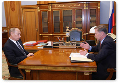 Prime Minister Vladimir Putin held a meeting with Deputy Prime Minister Sergei Ivanov