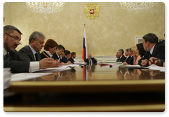 Prime Minister Vladimir Putin chaired a meeting of the Government Presidium