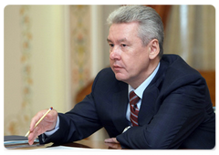 Deputy Prime Minister, Chief of the Government’s Executive Office Sergei Sobyanin at a meeting with the leaders of the Federation Council chaired by Prime Minister Vladimir Putin|14 july, 2009|15:51