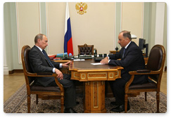 Prime Minister Vladimir Putin held a working meeting with the Chairman of Vnesheconombank, Vladimir Dmitriev