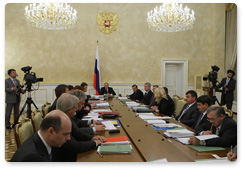 Prime Minister Vladimir Putin chaired a meeting of the Government Presidium