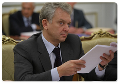 Minister of Industry and Trade Viktor Khristenko at the meeting of the Government Presidium|23 july, 2009|17:19