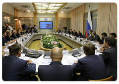 Prime Minister Vladimir Putin conducting a meeting on the state of and measures to develop ferrous metallurgy|24 july, 2009|16:39