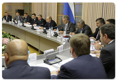 Prime Minister Vladimir Putin conducting a meeting on the state of and measures to develop ferrous metallurgy|24 july, 2009|16:39