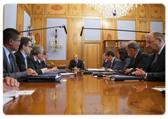 Prime Minister Vladimir Putin holding a meeting of the Supervisory Board of Vnesheconombank (VEB)|27 july, 2009|18:04