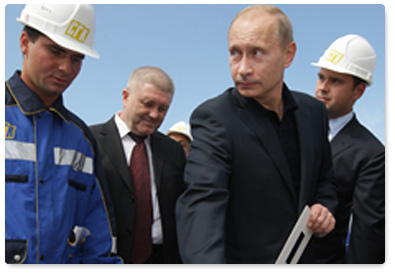 В.В.Путин принял участие в торжественной церемонии начала строительства магистрального газопровода «Сахалин-Хабаровск-Владивосток»