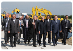 Prime Minister Vladimir Putin attending a ceremony of beginning the construction of the Sakhalin-Khabarovsk-Vladivostok trunk gas pipeline|31 july, 2009|09:50