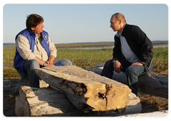 В.В.Путин в ходе рабочей поездки в Дальневосточный федеральный округ дал интервью «Первому каналу»|31 июля, 2009|22:40