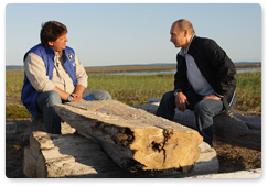 В.В.Путин в ходе рабочей поездки в Дальневосточный федеральный округ дал интервью «Первому каналу»