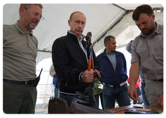 Vladimir Putin went to Chkalov Island in the Sea of Okhotsk during his visit to the Khabarovsk Territory|31 july, 2009|22:52