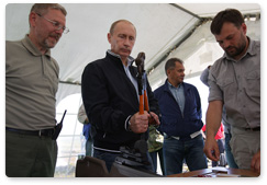 Prime Minister Vladimir Putin went to Chkalov Island in the Sea of Okhotsk during his visit to the Khabarovsk Territory