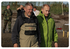 Vladimir Putin went to Chkalov Island in the Sea of Okhotsk during his visit to the Khabarovsk Territory|31 july, 2009|22:58