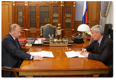 Prime Minister Vladimir Putin held a meeting with Yuri Chikhanchin, head of the Federal Financial Monitoring Service