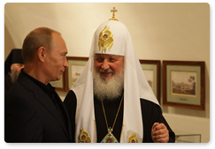 В.В.Путин посетил остров Валаам, где вместе с Патриархом Московским и всея Руси Кириллом осмотрел Валаамский монастырь