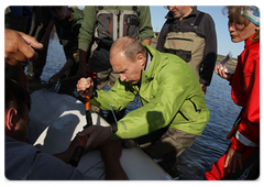 Vladimir Putin went to Chkalov Island in the Sea of Okhotsk during his visit to the Khabarovsk Territory|31 july, 2009|12:05