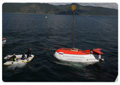 Prime Minister Vladimir Putin, on a working visit to the Siberian Federal District, descended to the bottom of Lake Baikal aboard a Mir submersible|1 august, 2009|13:14