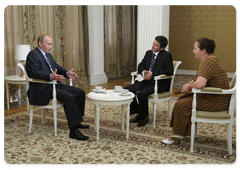 Prime Minister Vladimir Putin during an interview with Abkhazian media|12 august, 2009|11:00