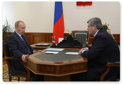 Prime Minister Vladimir Putin held a meeting with Dmitry Dmitriyenko, the Governor of the Murmansk Region