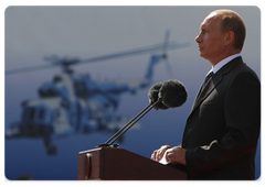 Prime Minister Vladimir Putin opens the 9th International Air Show MAKS-2009|18 august, 2009|16:26