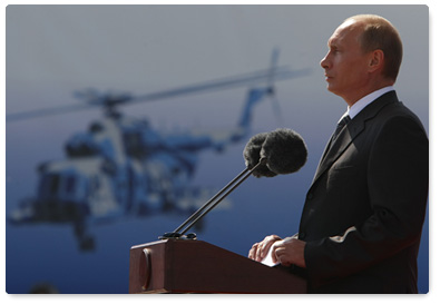 Vladimir Putin opens International Air Show MAKS-2009