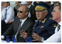 Prime Minister Vladimir Putin opens the 9th International Air Show MAKS-2009|18 august, 2009|16:26