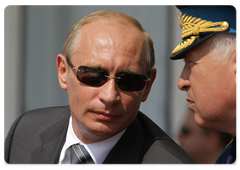 Prime Minister Vladimir Putin opens the 9th International Air Show MAKS-2009|18 august, 2009|16:26