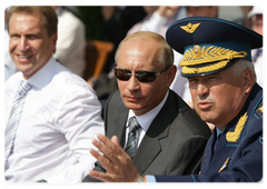 Prime Minister Vladimir Putin opens the 9th International Air Show MAKS-2009|18 august, 2009|16:26