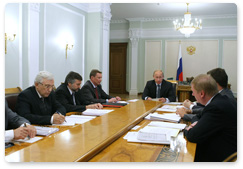 Prime Minister Vladimir Putin chaired a meeting on nanotechnologies development strategy
