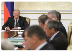 Prime Minister Vladimir Putin chaired a meeting of the Government Presidium|20 august, 2009|16:00