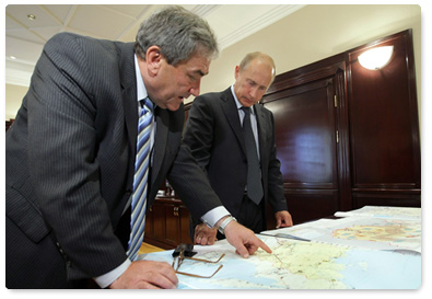 Prime Minister Vladimir Putin met with Vyacheslav Shtyrov, President of the Republic of Sakha (Yakutia)